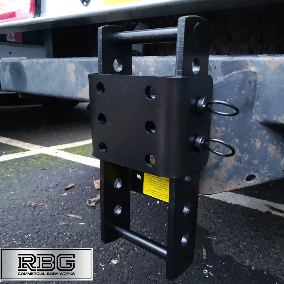 Adjustable Tow Hitch Drop Plate set & 50mm Tow Ball Maypole Trucks Tractors 4x4 - Image 4 of 4