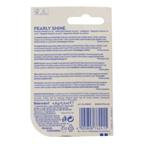 Labello Pearly Shine Lip Balm - Hydrating Chapstick with Natural Pearl Glow x5 - Picture 6 of 6