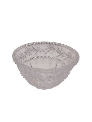Vintage Fifth Avenue Atrium Crystal Ltd Leaf Studded Candy Bowl - Free Shipping