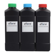 eTone 3x 1000ml Darkroom Chemical Storage Bottles Film Photo Developing Black