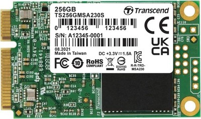 TRANSCEND 256GB TS256GMSA230S  mSATA SSD SATA III Internal Drive W/ Dram Cache