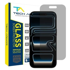 Tech Armor for iPhone 17 Pro Screen Protector Privacy Glass 6.3 inch -1 Pack