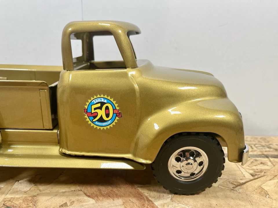 Tonka DeSalle Gold 50th Anniversary Pickup Truck Mint HTF - Image 3 of 4