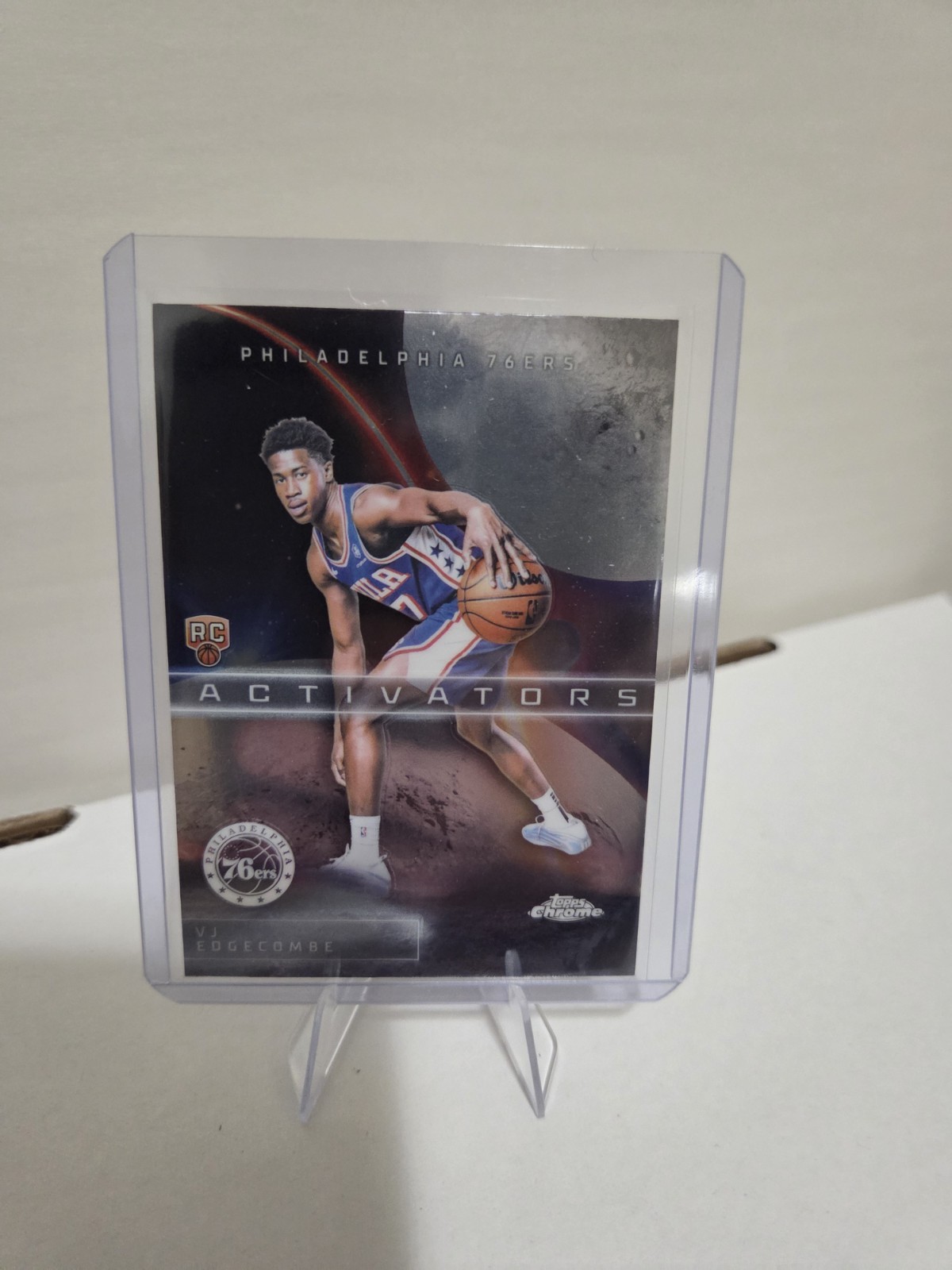 2025-26 Topps Chrome #AC-13 VJ Edgecombe Activators Rookie Card 76ers