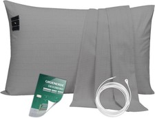 Grounding Pillowcase King with 10 Silver Fiber Conductive 20x36in, Gray
