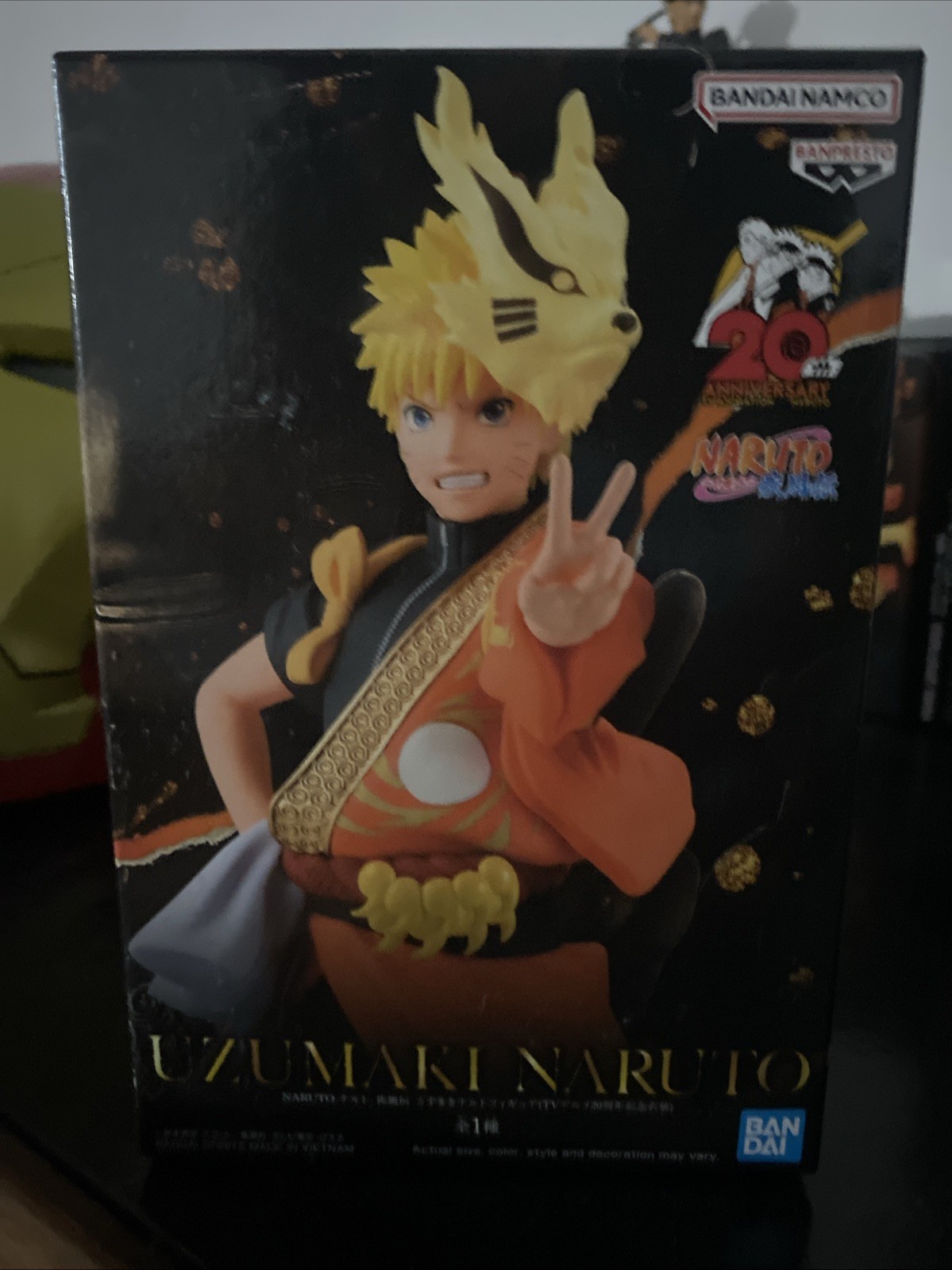 Bandai Namco - Naruto Uzumaki TV Anime 20th Anniversary Costume Figure NIB