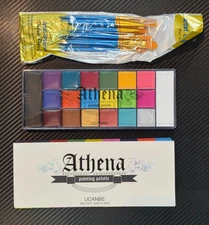 UCANBE Face Paint Set-Athena Painting Palette 10 Professional Artist Brush *Read