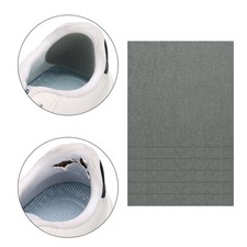 6 Pcs Shoe Heel Repair Patch Square Self-Adhesive Sneaker Inside Patch Dark Grey