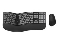 Conceptronic ORAZIO02US Ergo Wireless Ergonomic Keyboard & Mouse Kit, Qwert ~E~