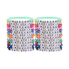 GOD IS FIRST Bracelets Bulk GOD IS FIRST IM SECOND Bracelets Handmade Rainbow Cl