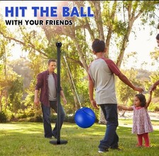 10 ft Tetherball Set with 2 Balls, Portable Replacement Tetherball Ball Rope