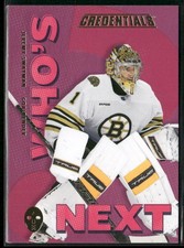 2023-24 Upper Deck Credentials #WN-JS Jeremy Swayman Who's Next? Boston Bruins