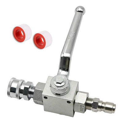 #ad Durable High Pressure Washer Ball Valve Kit 1 4 Inch Quick Connect 4500 PSI $31.34