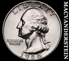 1964-D Washington Quarter- Silver- Choice Gem Brilliant Unc Luster #J5397