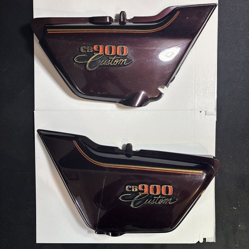 Honda CB900C Custom OEM Side Cover Set Left / Right with Emblems OEM used