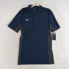 Nike Dri-Fit Men's Navy Athletic Performance Golf Polo Size M