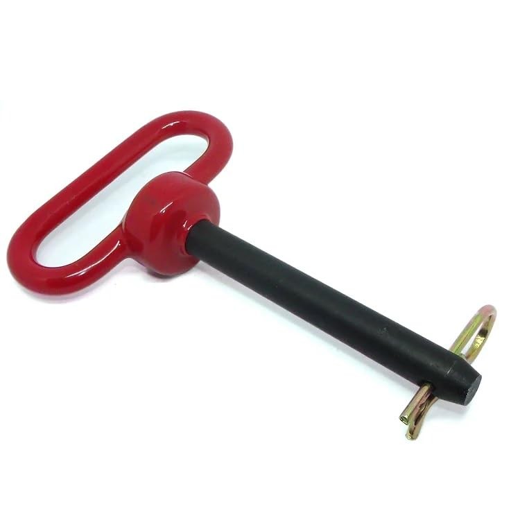 Axe acier 12mm x 160mm goupille poignée attelage remorque motoculteur