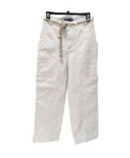 Democracy Pants Straight Leg Relaxed Fit Skyrise Utility Ab Solution Waist Tie 4