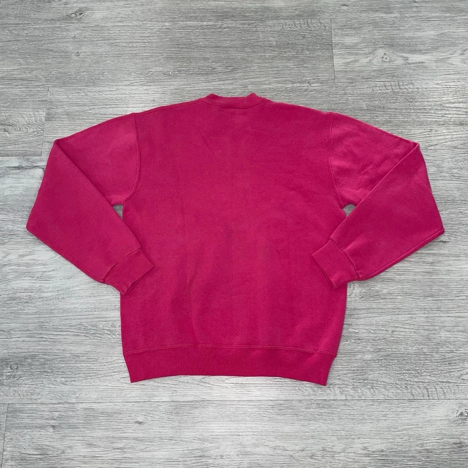 Moletom vintage feminino anos 90 tamanho médio feito nos EUA Russell Athletic gola redonda - Imagem 2 de 4