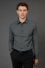 Burton Black Formal Shirt Mens Going Out Shirts