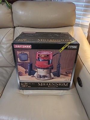 NEW! Sears Craftsman Millennium Router 1.5 HP With Storage Case NOS Vintage USA!