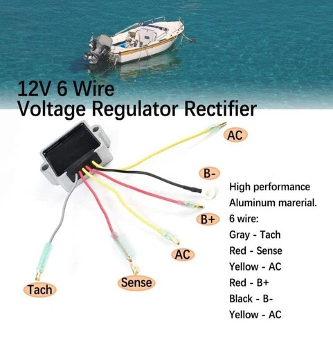 Voltage Regulator 883072T Replacement for Mercury Outboard Voltage Regulator