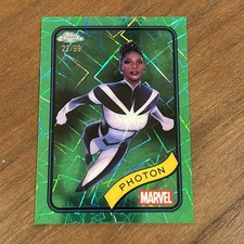 2025 Topps Chrome Sapphire Edition Marvel #24 Photon Green Lazer /99