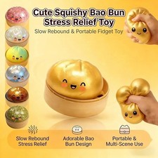 Mystery Squishy Bun Dumpling RARE GLITTER Limited Edition