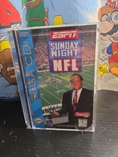 * ESPN Sunday Night NFL (Sega CD, 1994) Complete CIB W/ Reg Card