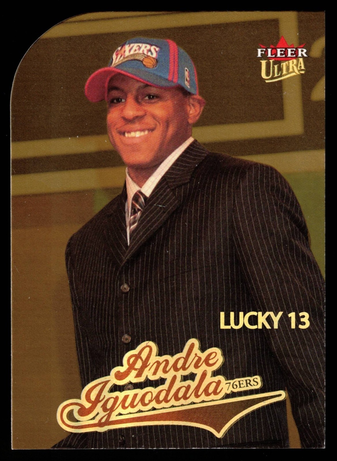 2004-05 Fleer Ultra - Lucky 13 Andre Iguodala #184 Gold Medallion (RC)