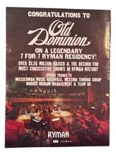 OLD DOMINION Promo Industry Trade Ad &ndash; Original COUNTRY Music Advert 10 x 13