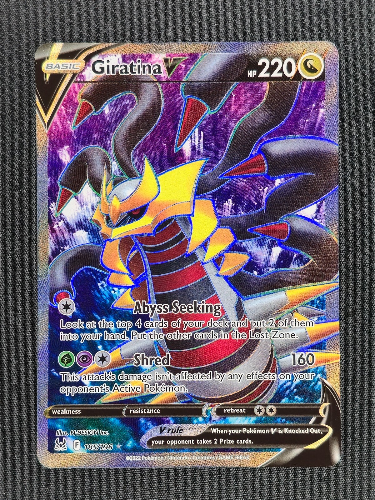 Giratina V 185 Pokemon Lost Origin NM 🔥🔥🔥
