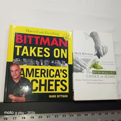 Bundle Lot 2 Books How to Cook Everything Mark Bittman Minimalist Cooks at Home