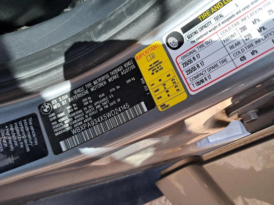 Used Fuel Tank fits: 2005 Bmw X3 Grade A Foto 3 de 4