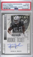 2014 Panini Contenders Khalil Mack (Looking to his Right) PSA 10 GEM MT Auto 1j6