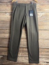 BYLT Premium Dark Taupe Coastal Straight Leg Athleisure Pants Mens 30 x 30 NWT