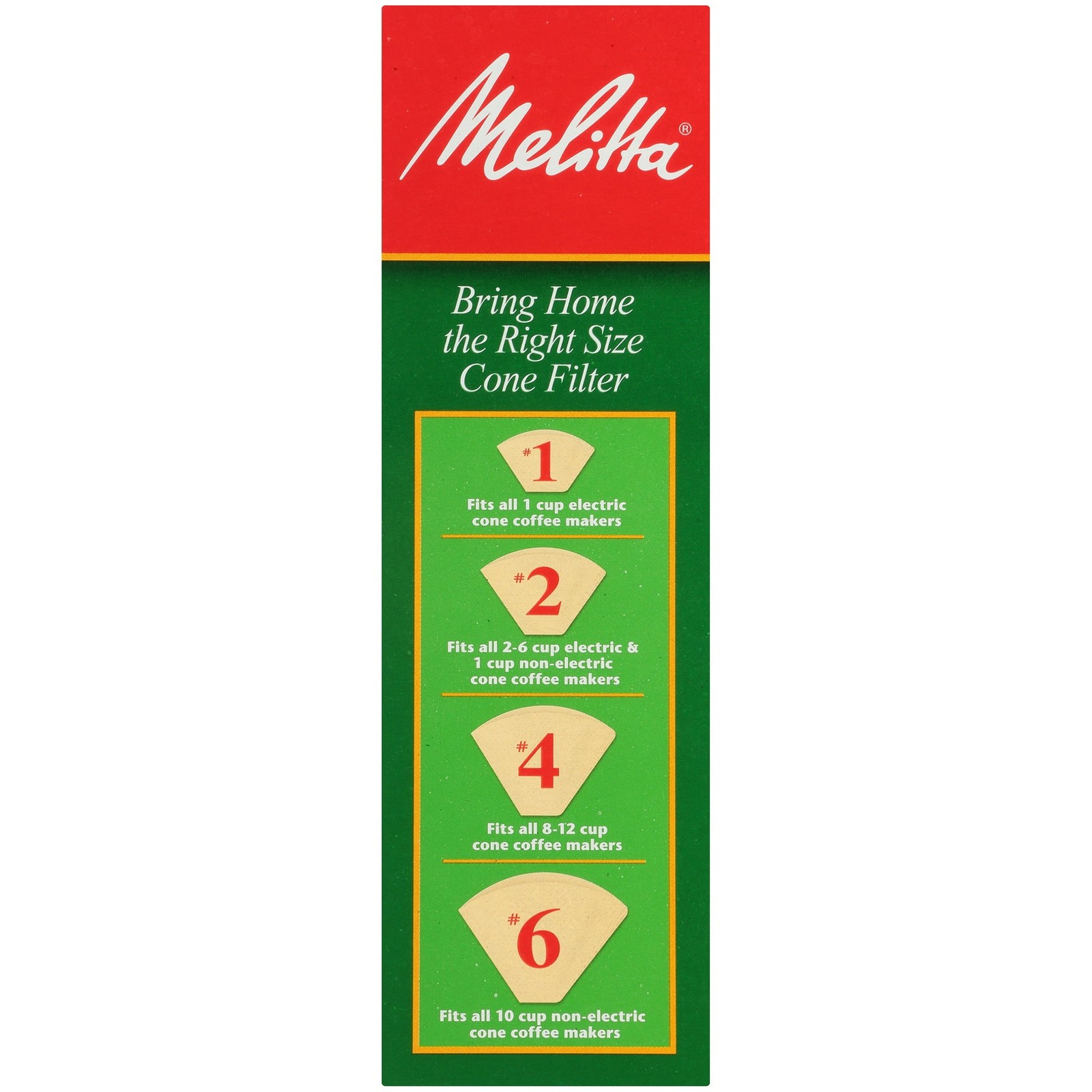 Melitta #2 Super Premium Cone Coffee Filters, Natural Brown, 100 Count