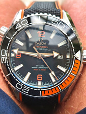 OMEGA Seamaster Planet Ocean 600m Co-Axial Master Chronometer Date Black/Orange