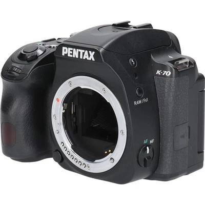 PENTAX K-70 Negro Digital SLR Cámara Cargador Batería Cuerpo Tapa Correa - Imagen 1 de 4