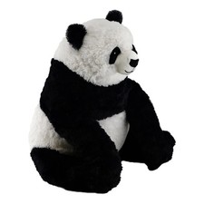 Large Panda Plushie Soft Toy 22" Big Sitting Teddy Bear Gift for Kids Boys Girls