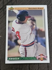 1992 Upper Deck - Top Prospect Eduardo Perez #52 Gold Hologram (RC) Angels