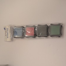 AC Brand Mini Ink Pad Set 4/Pkg Set Crafting Ink for Stamps New In Package