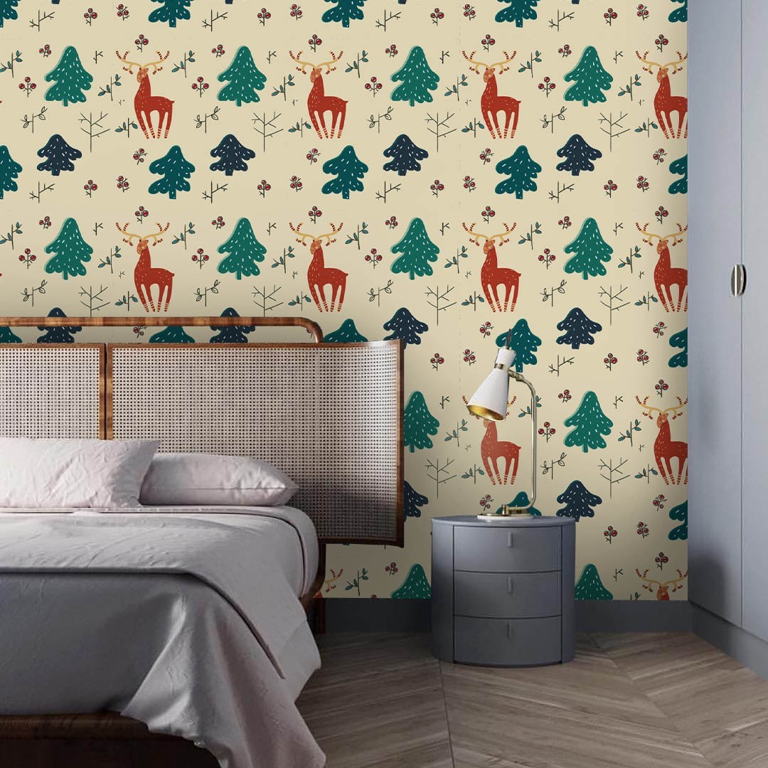3D Christmas Theme Pattern Wall Murals Wallpaper Murals Wall Sticker