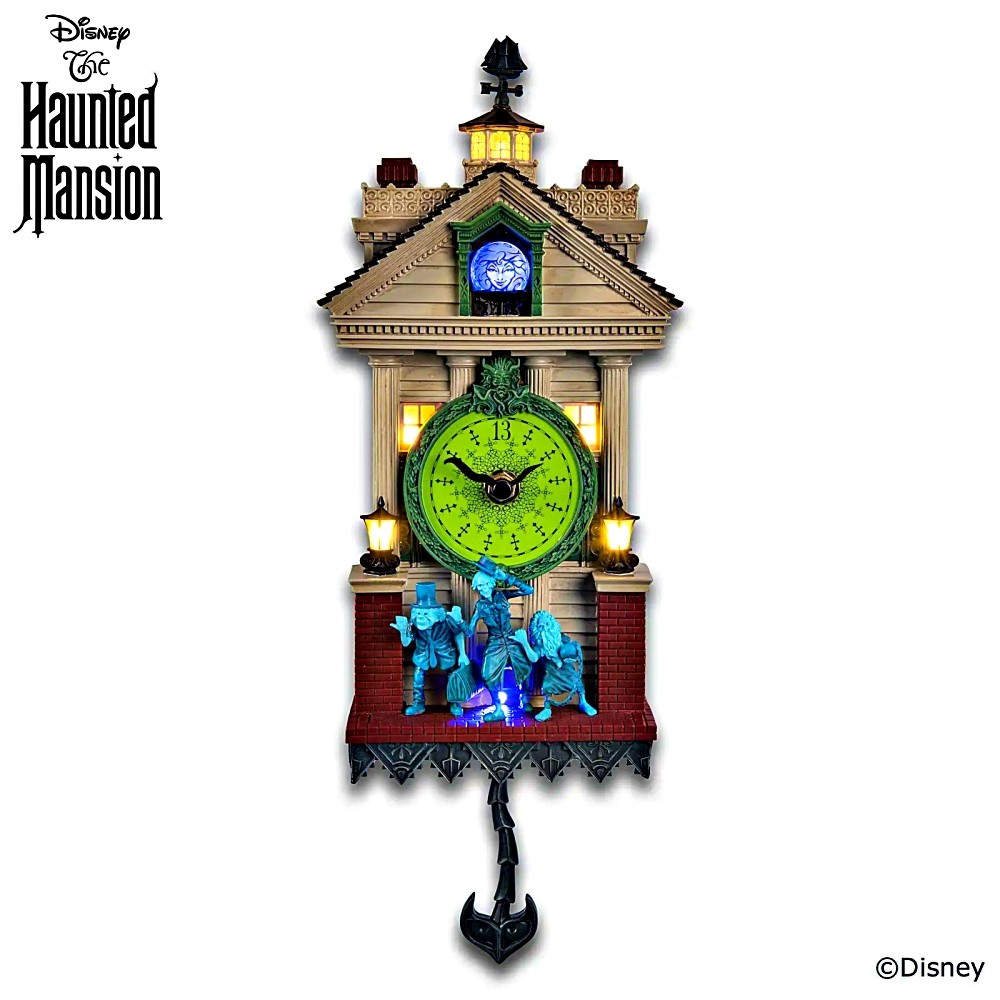 Bradford Exchange Disney The Haunted Mansion Wall Clock with