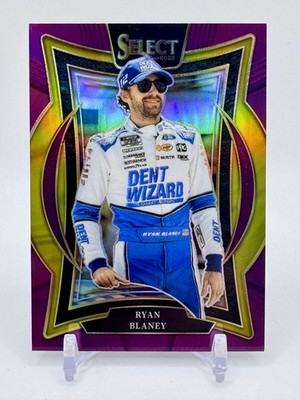 2025 Panini Select #34 Ryan Blaney Purple Prizms #/199