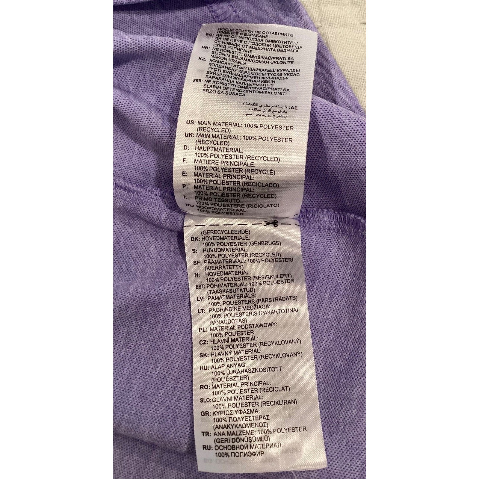 SALE Adidas Golf Polo Shirt Men's Lavender Purple White Logo - size XL - Image 5
