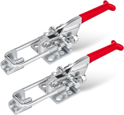 POWERTEC 2PK Toggle Clamp, 700 lbs Holding Capacity, 431 Adjustable U Bolt Latch