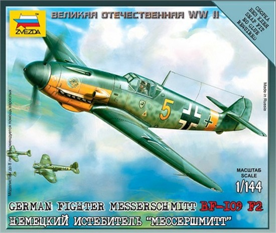 Zvezda 6116 - 1/144 Wargame Addon German Messerschmitt Me 109 Bf/F2 - New