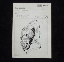 MSA AUER 3S Betriebsanleitung für Atemschutzmaske  ★ Gasmaske ★ ABC ★ Top