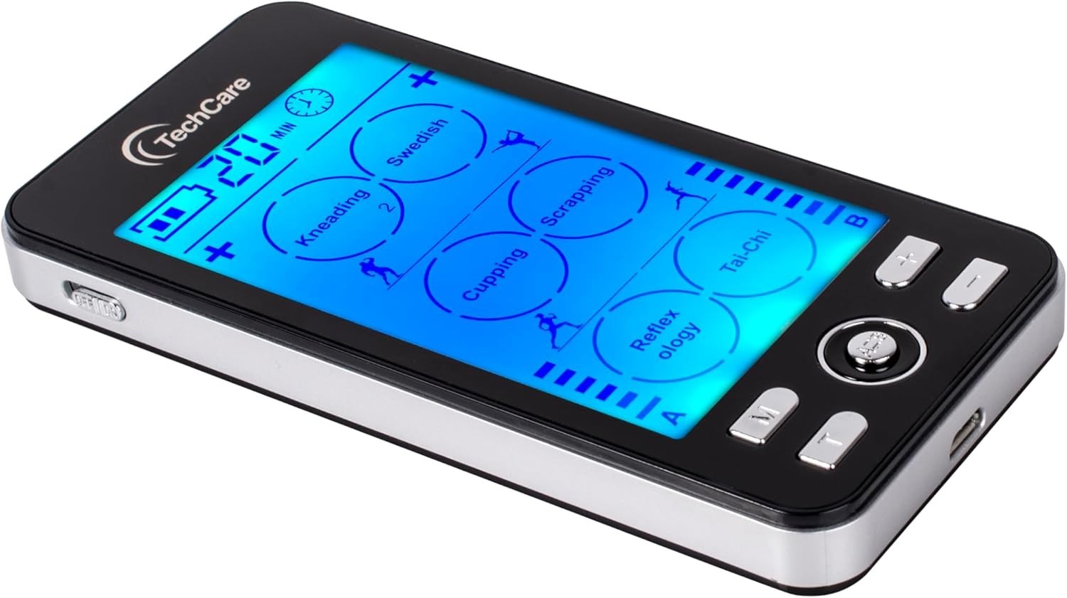 TENS EMS Muscle Stimulator – Dual Channel Rechargeable Unit with 24 Modes
